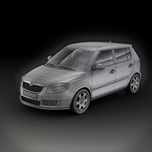 skoda fabia blueline dxf - Skoda Fabia BlueLine 5J by RTEwork